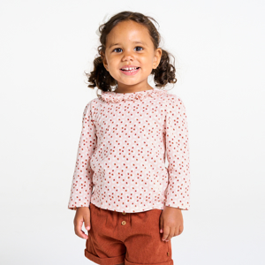 Blouse coton fleuri bébé fille 1