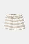 Short en molleton de coton bio beige mixte Absorba 1
