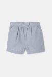 Short rayé en coton bio bleu mixte Absorba 1