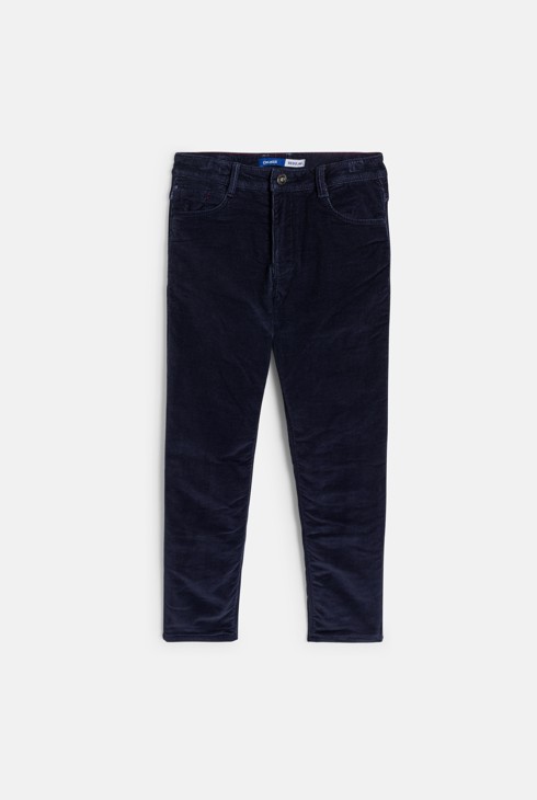 Pantalon skinny en velours Garçon 1