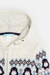 Gilet zippé en maille jacquard doublée polaire bébé garçon 2