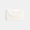 Snood en maille tricot doublée polaire blanc pailleté bébé fille