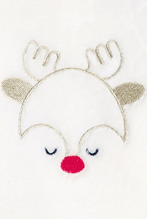 Topla žametna pižama z motivom jelena 2