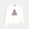 T-shirt motif sapin blanc Fille