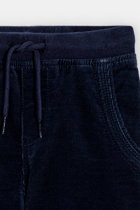 Jogpants aus blauem Samt für Jungen 2