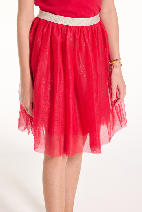 Roter Tüllrock für Mädchen 2