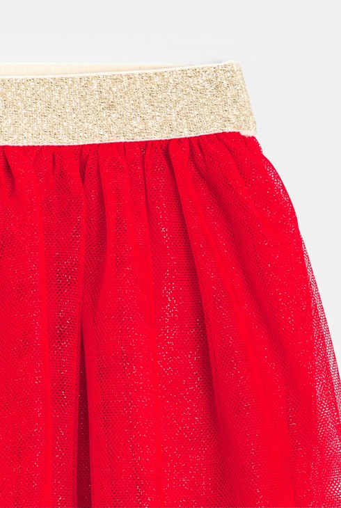 Jupe en tulle rouge Fille