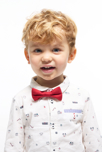Chemise en velours micro-côtelé imprimée blanc bébé garçon 4