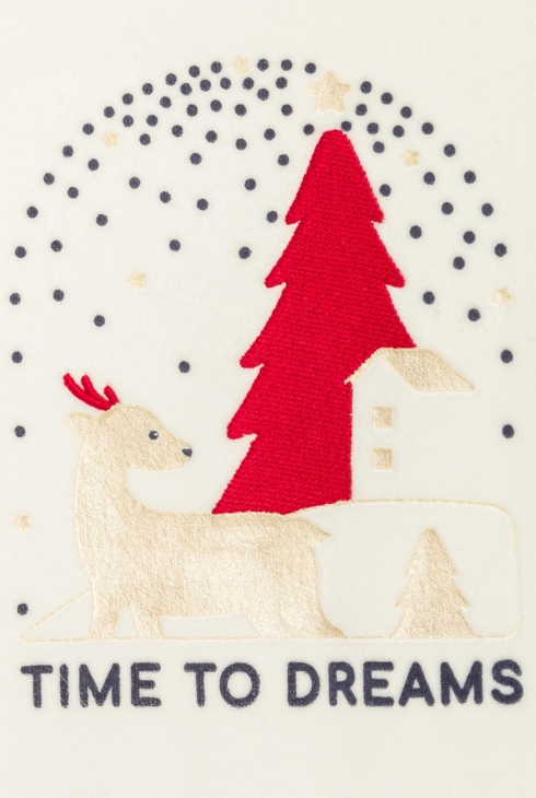 Pyjama de Noël écossais rouge Fille