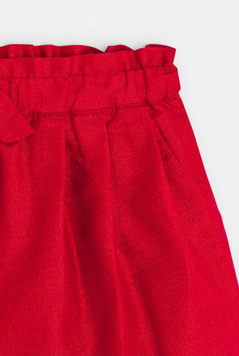 Short chic irisé rouge Fille