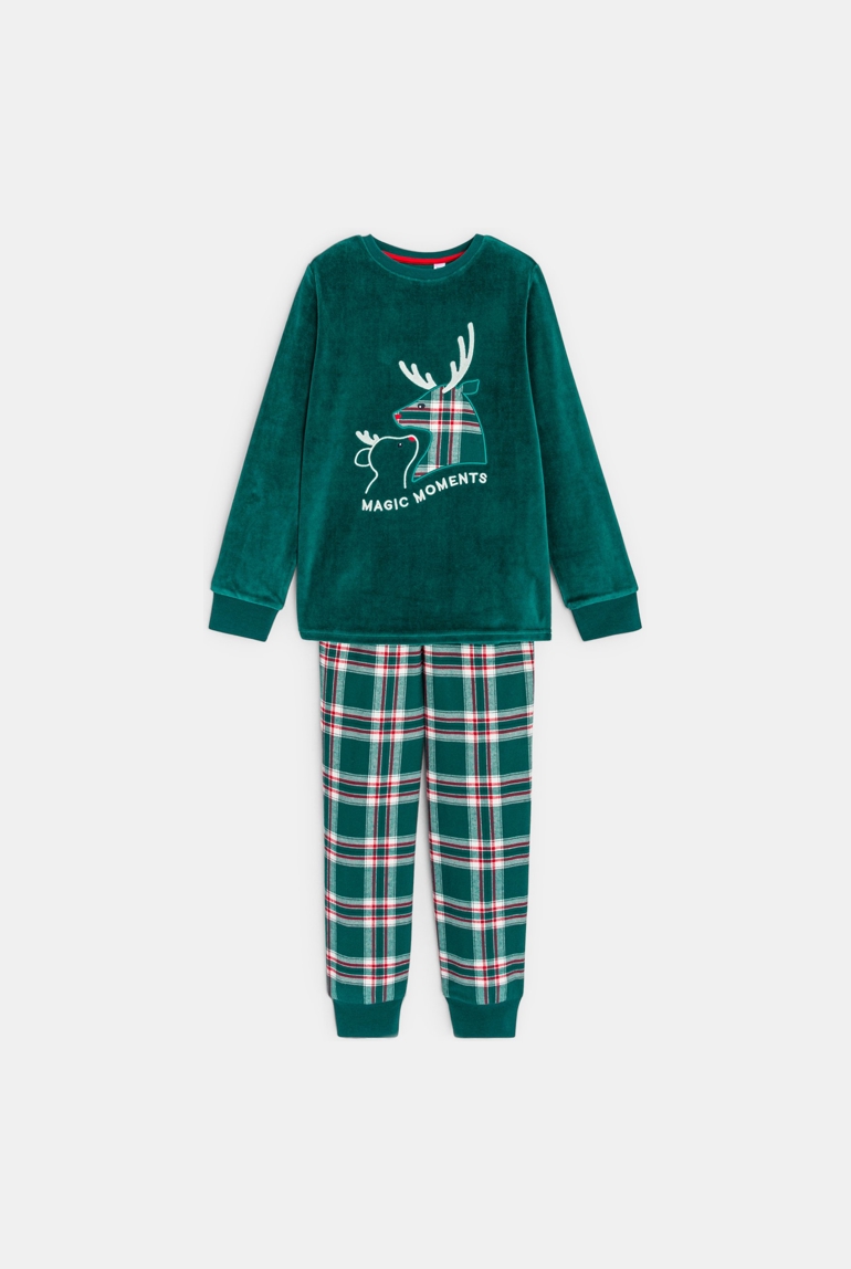 Pyjama de Noël vert Garçon 1