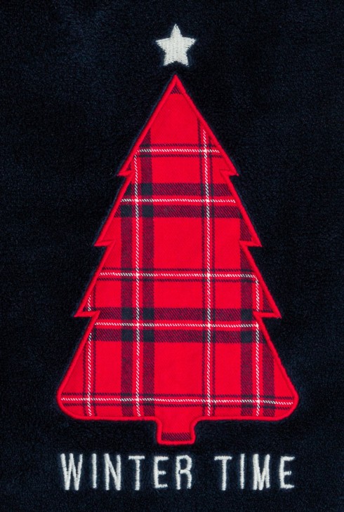 Dekliška rdeča božična pižama 2