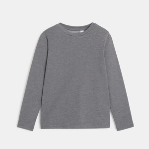T-shirt manches longues thermorégulant gris Garçon
