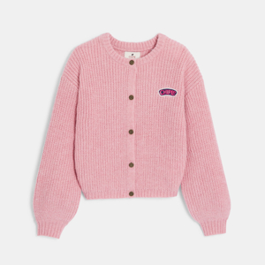 Roze cardigan met ronde kraag voor meisjes - Chipie 1