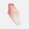 Chaussettes hautes bouclettes bébé fille (lot de 3)