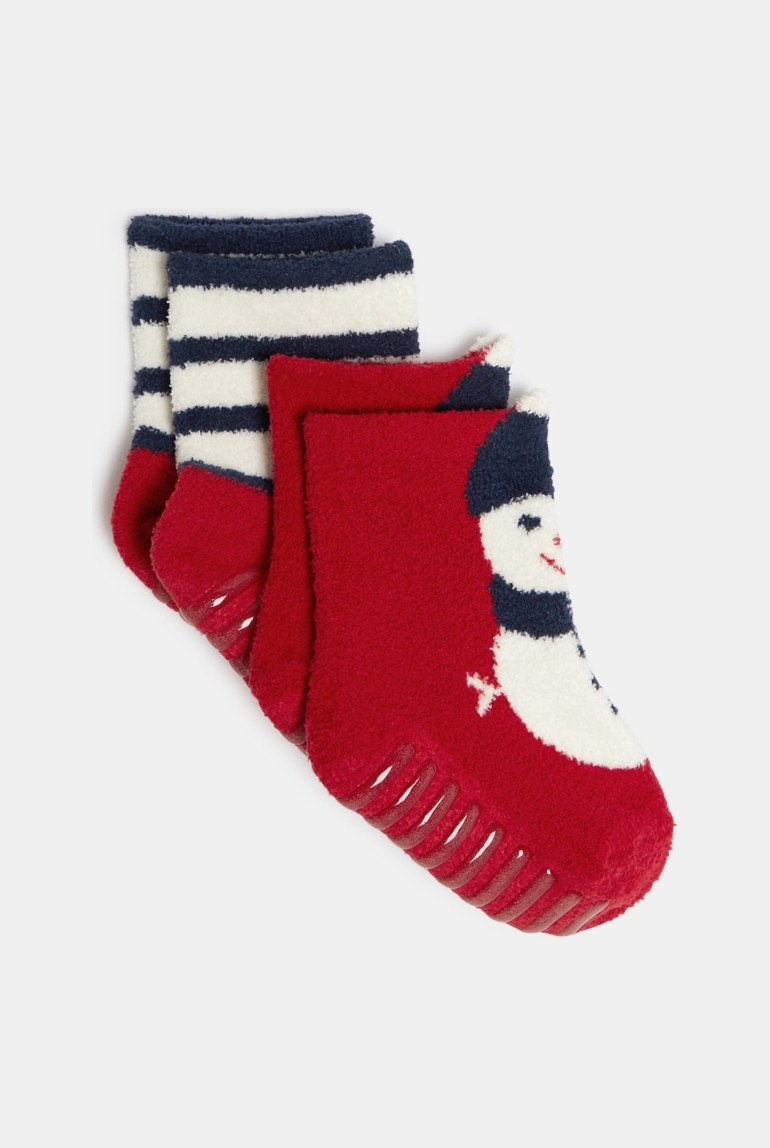 Chaussettes bouclette antidérapantes bébé fille (lot de 2) 1