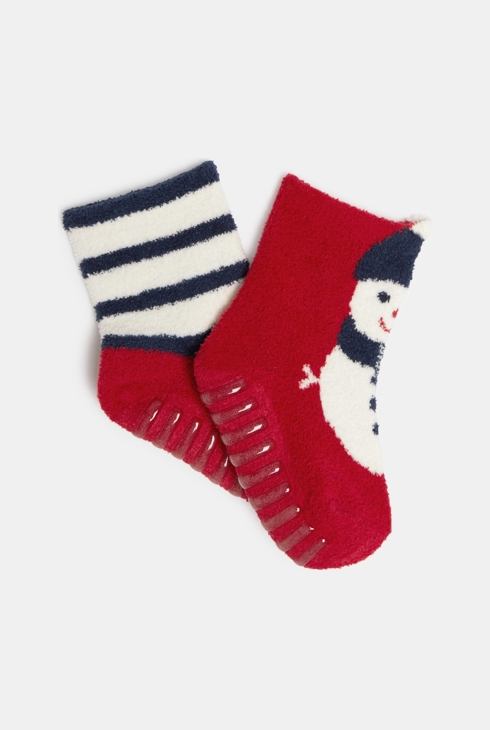 Rutschfeste Bouclé-Socken Kleinkind Mädchen (2er-Pack) 2