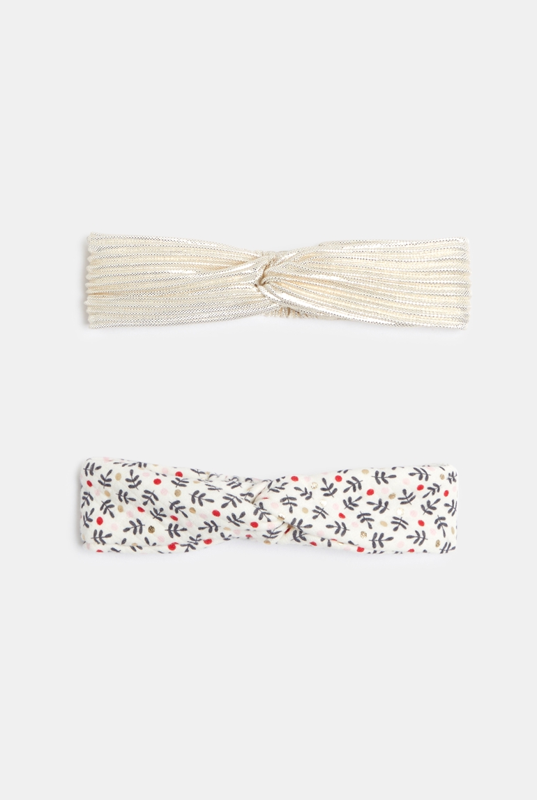 Headband jaune bébé fille (lot de 2) 1