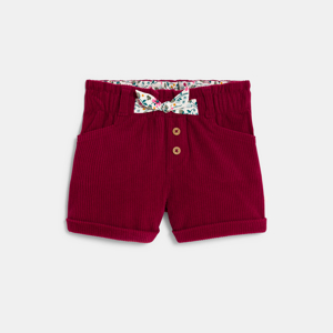 Short velours côtelé taille haute 1