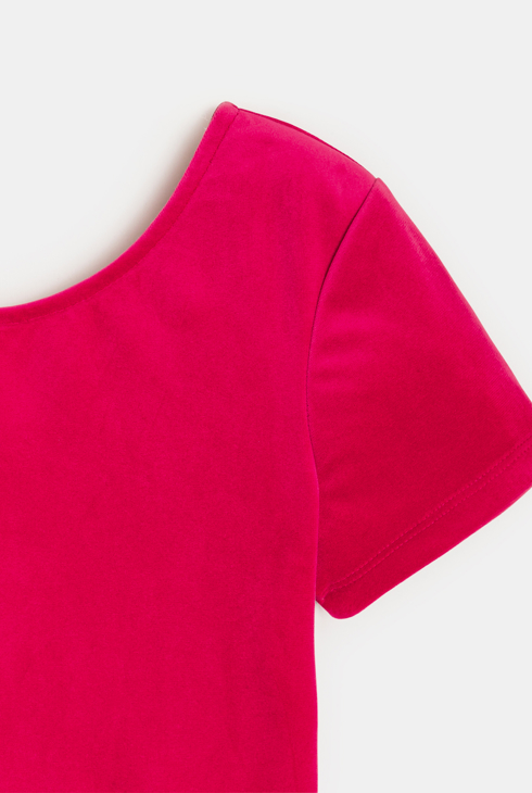 Robe de fête en velours rose Fille