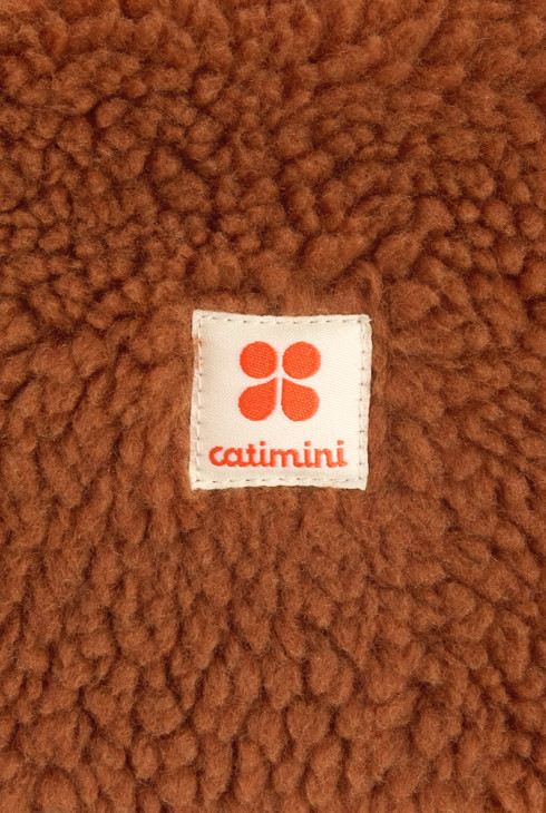 Snood bébé garçon sherpa doublé polaire marron caramel Catimini 2