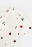 Body manches courtes col US rouge bébé mixte (lot de 3) 2