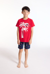 Pyjashort de Noël rouge Garçon 1