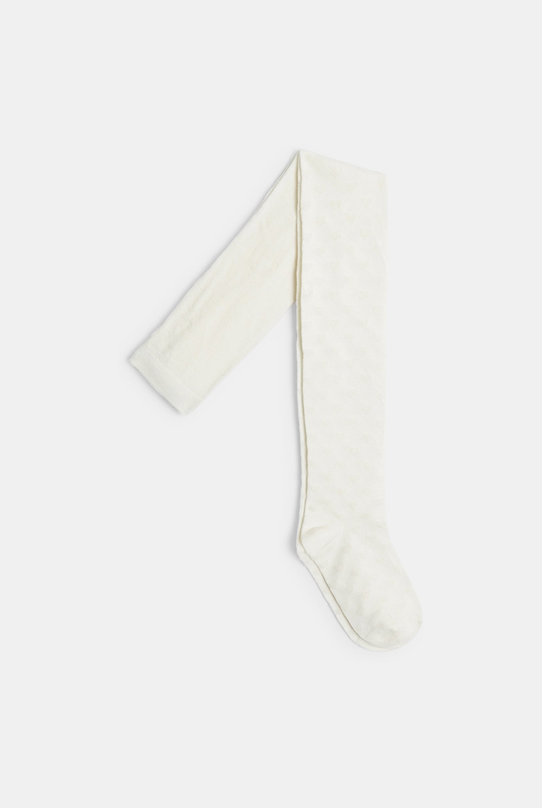 Collant en coton blancs fille 1