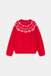 Pull de Noël rouge Fille 2