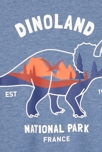T-Shirt mit Dinosauriermotiv Blau Jungen 2