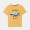 T-shirt à motif dinosaure jaune garçon