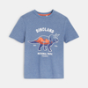 T-shirt à motif dinosaure bleu garçon