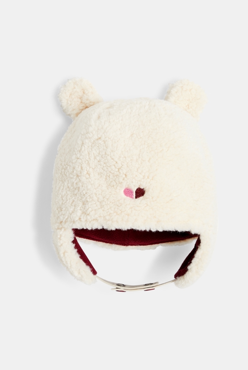 Bonnet bébé fille sherpa à oreilles Catimini