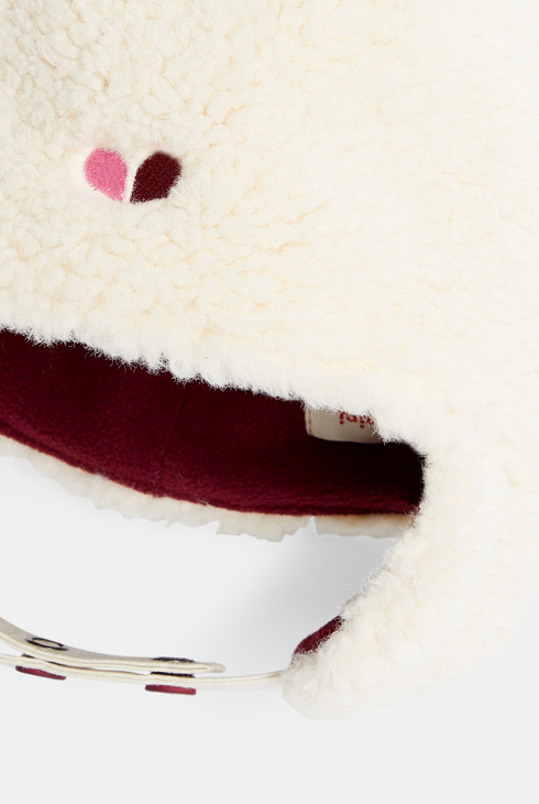 Bonnet bébé fille sherpa à oreilles Catimini 2