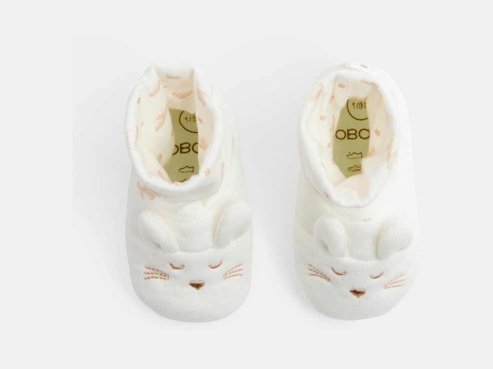 Sockenschuhe weiß Kleinkind Mädchen 2