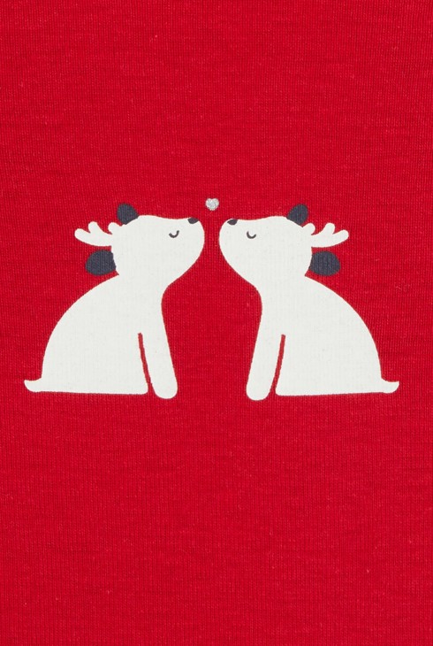 Body de noël col us rouge bébé mixte 2