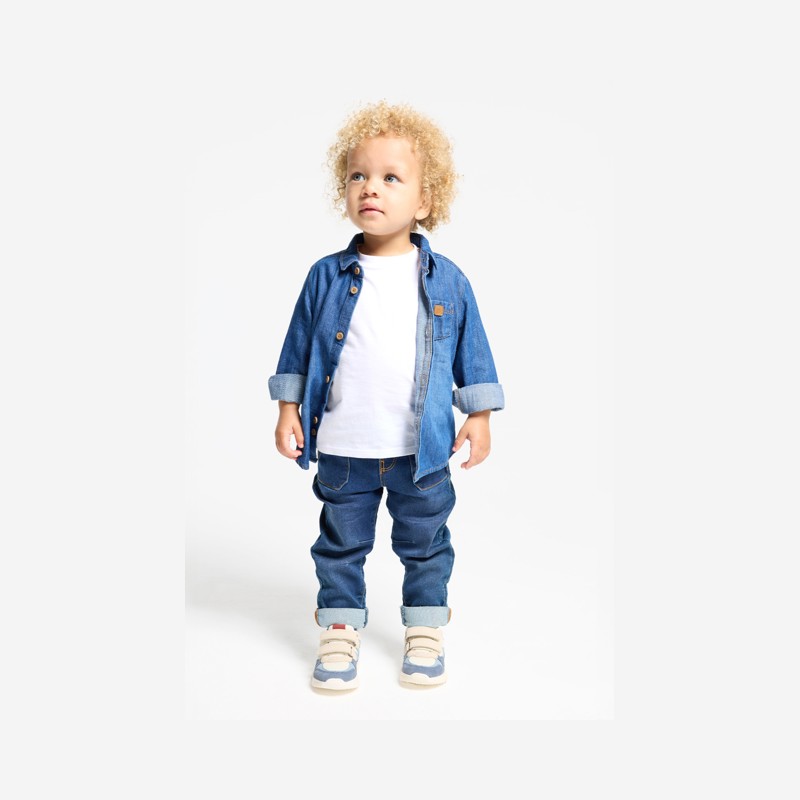Denim-Hemd blau Stone Baby Jungen