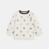 Pull maille tricot panda blanc bébé garçon