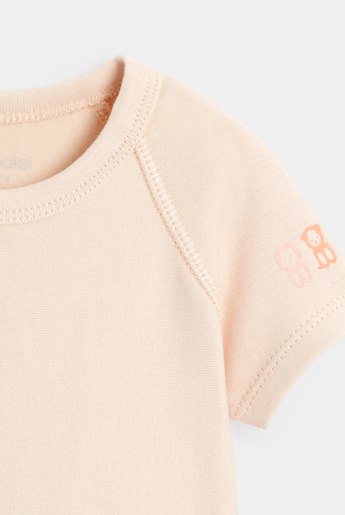Body coton extensible 0-24 mois rose bébé mixte