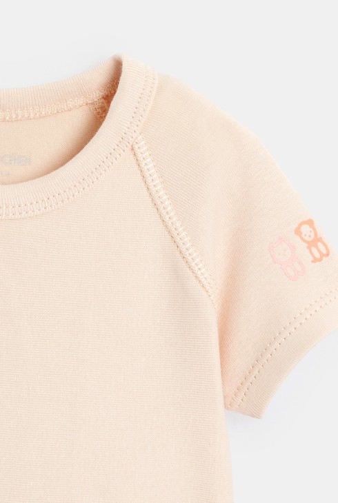 Baby-Body aus Stretch-Baumwolle in Rosa 0–24 Monate unisex 2