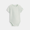 Body coton extensible 0-24 mois vert bébé mixte