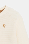 Brassière en maille tricot blanc écru naissance 3