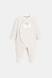 Pijama de terciopelo con panda gris de bebé unisex 1