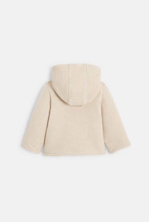 Cardigan à Capuche En Maille Pour Bébé Ecru Neppy Next | La Redoute