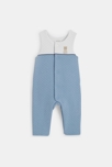 Combinaison pointelle et body ourson bleu bébé garçon 3