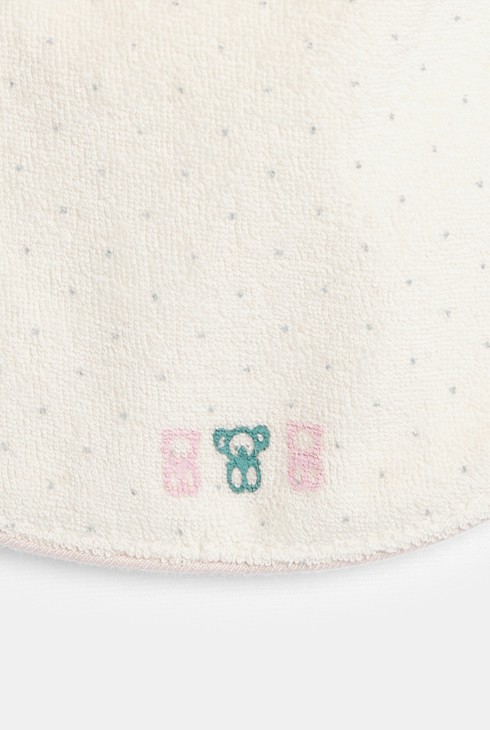 Rosa Baby-Lätzchen aus Frottee für Mädchen (5er-Set) 2