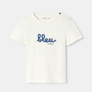 T-shirt manches courtes blanc bébé mixte 1