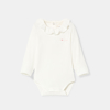 Body coton col volanté blanc bébé fille Absorba