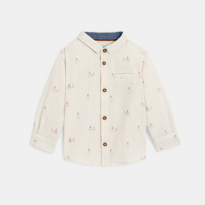 Baby boy's white vegetable shirt 1