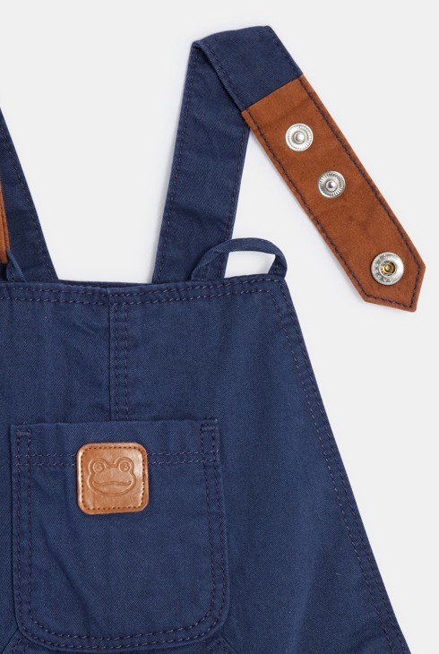 Salopette longue bleu bébé garçon 2
